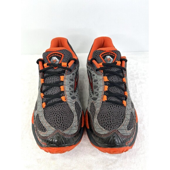 Brooks Cascadia 7 Trail Running Sneaker Shoes Mens 9.5 D Grey Orange 1101151D006 main image 5